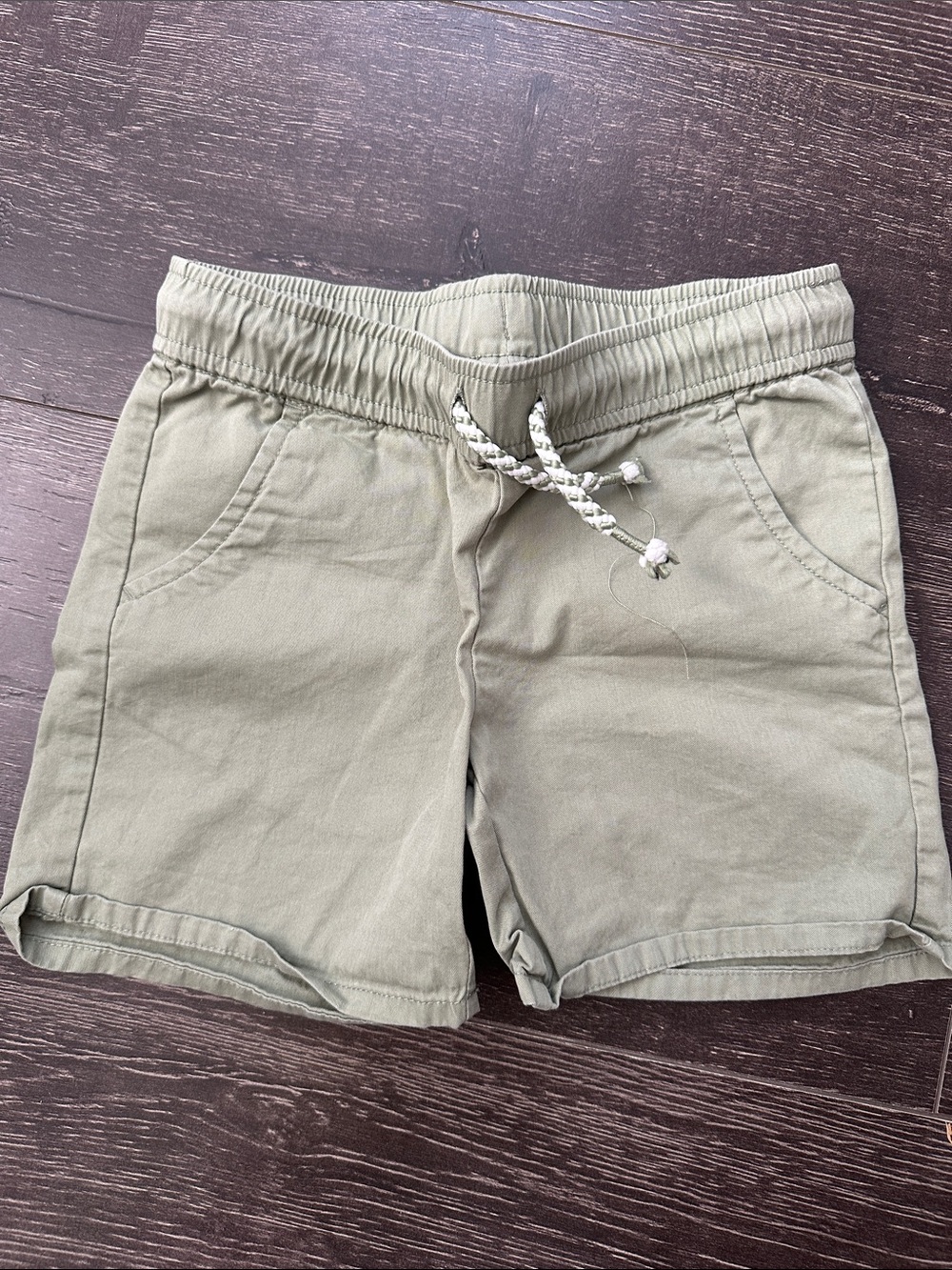 Cat & Jack Olive Green Elastic Waist Shorts